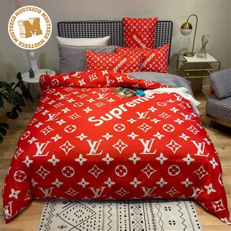 louis vuitton supreme bed set|louis vuitton comforter sets.